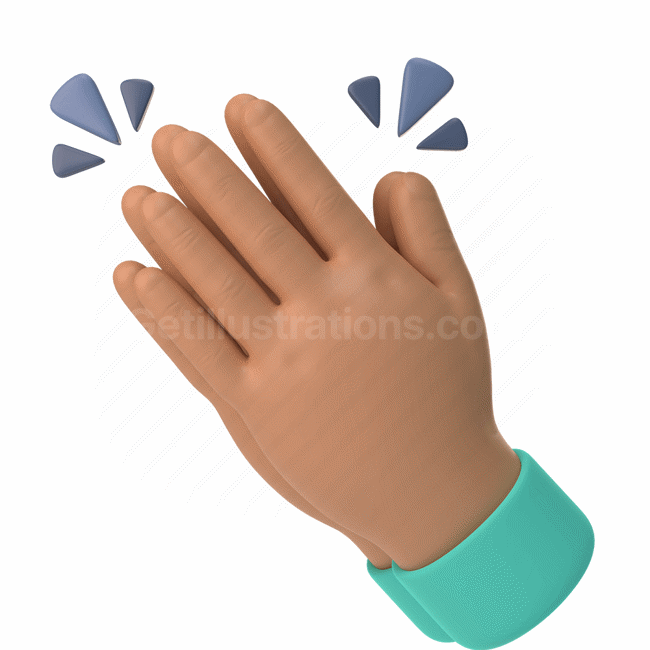 emoticon, emoji, sticker, gesture, clap, hand, medium